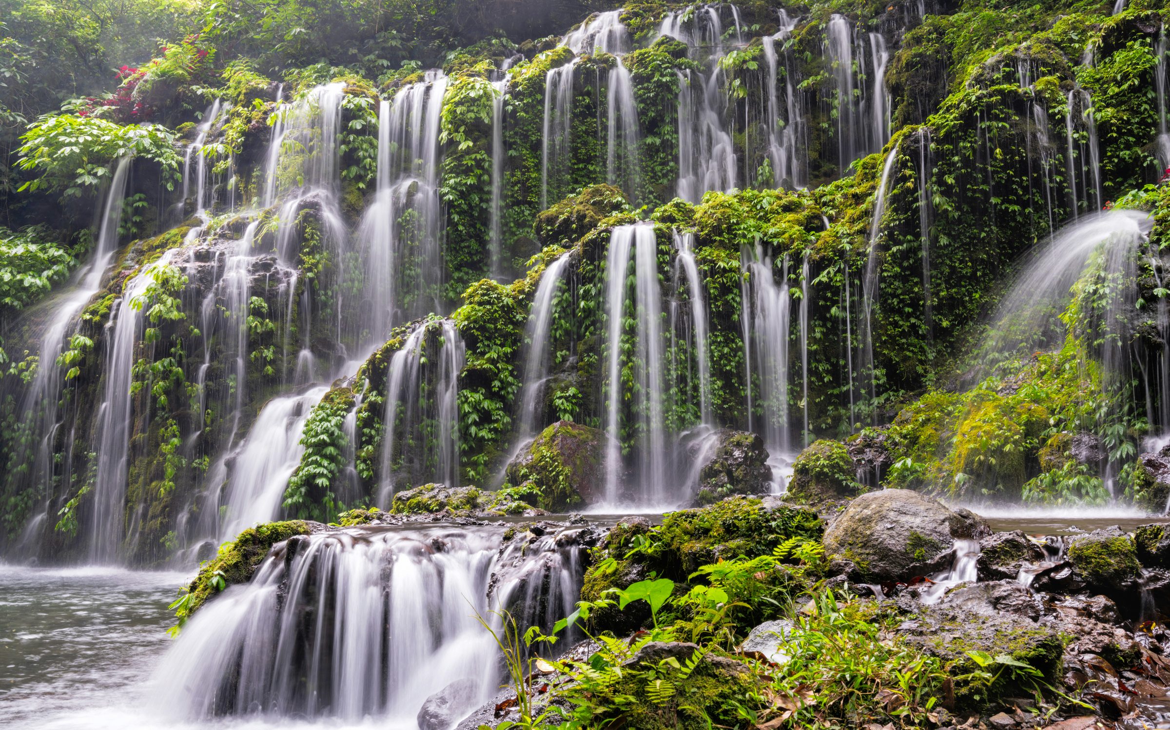 Bali waterfall landscape